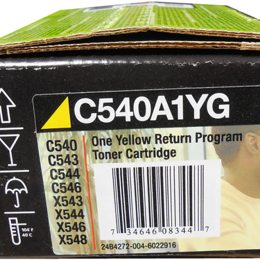 LEXMARK C540A1YG Yellow Toner 1k