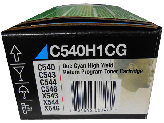 LEXMARK C540H1CG Cyan High Yield Toner 2k