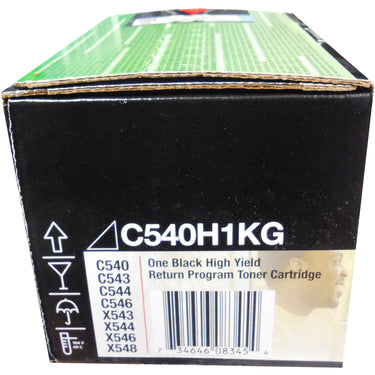 LEXMARK C540H1KG Black High Yield Toner 2.5k