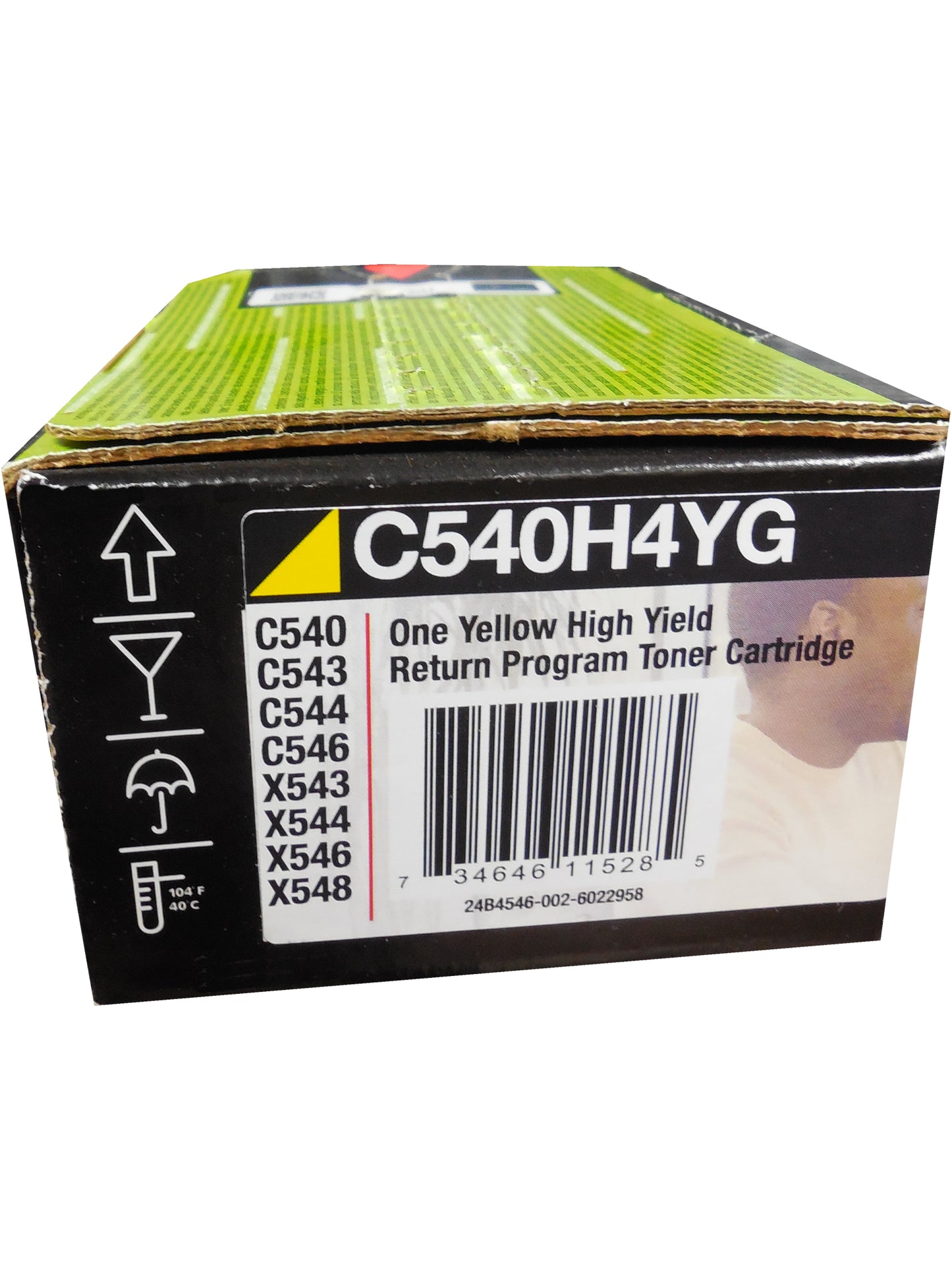 LEXMARK C540H4YG Yellow High Yield Toner 2k