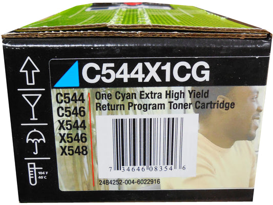 LEXMARK C544X1CG Cyan Extra High Yield Toner 4k