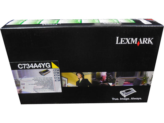 LEXMARK C734A4YG Yellow Toner 6k