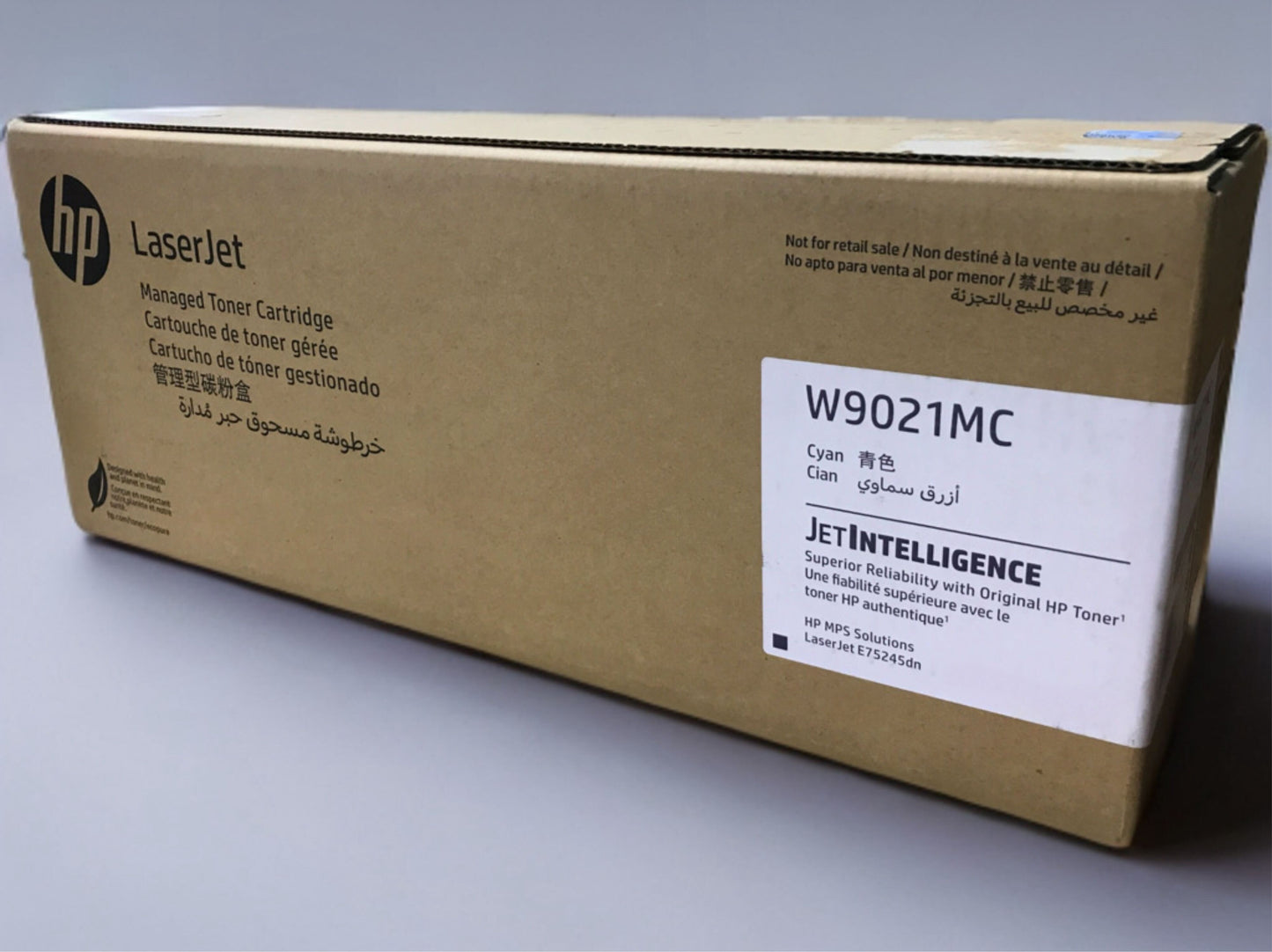 HP W9021MC Metered Cyan Toner Cartridge