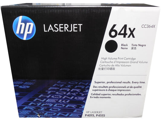 HP CC364X (64X) High Yield Black Toner Cartridge