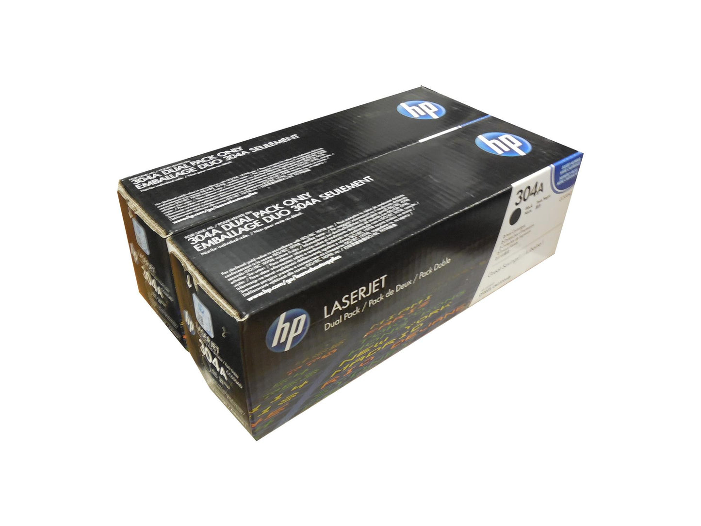 HP CC530AD (304A) Black Toner Cartridges Dual Pack