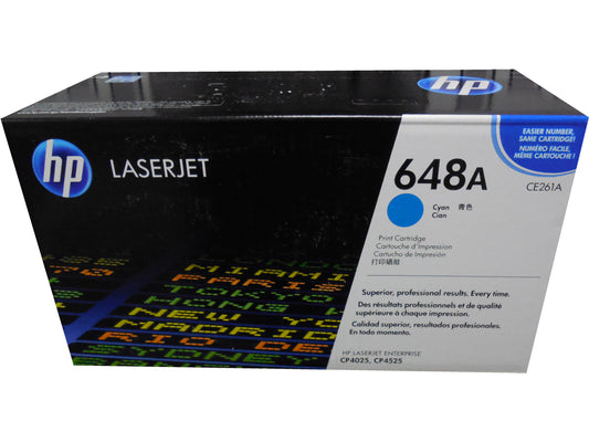 HP CE261A (648A) Cyan Toner Cartridge