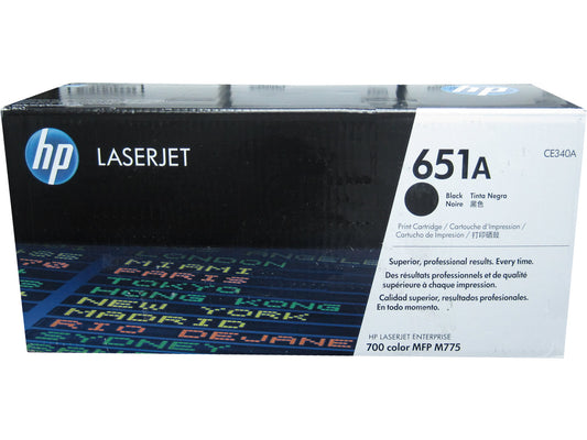 HP CE340A (651A) Black Toner 16k Yield