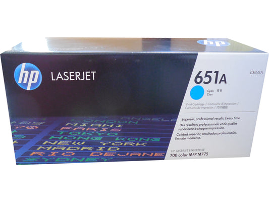 HP CE341A (651A) Cyan Toner 13.5k Yield