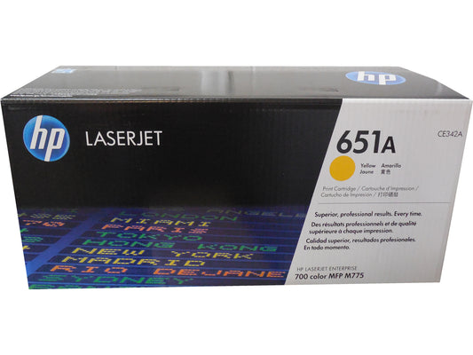 HP CE342A (651A) Yellow Toner 13.5k Yield