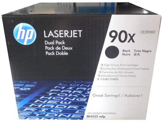 HP CE390XD Dual Pack Black Toner Cartridge