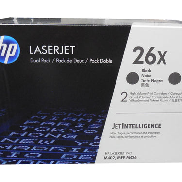 HP CF226XD (26X) High Yield Black Toner Cartridge Dual Pack