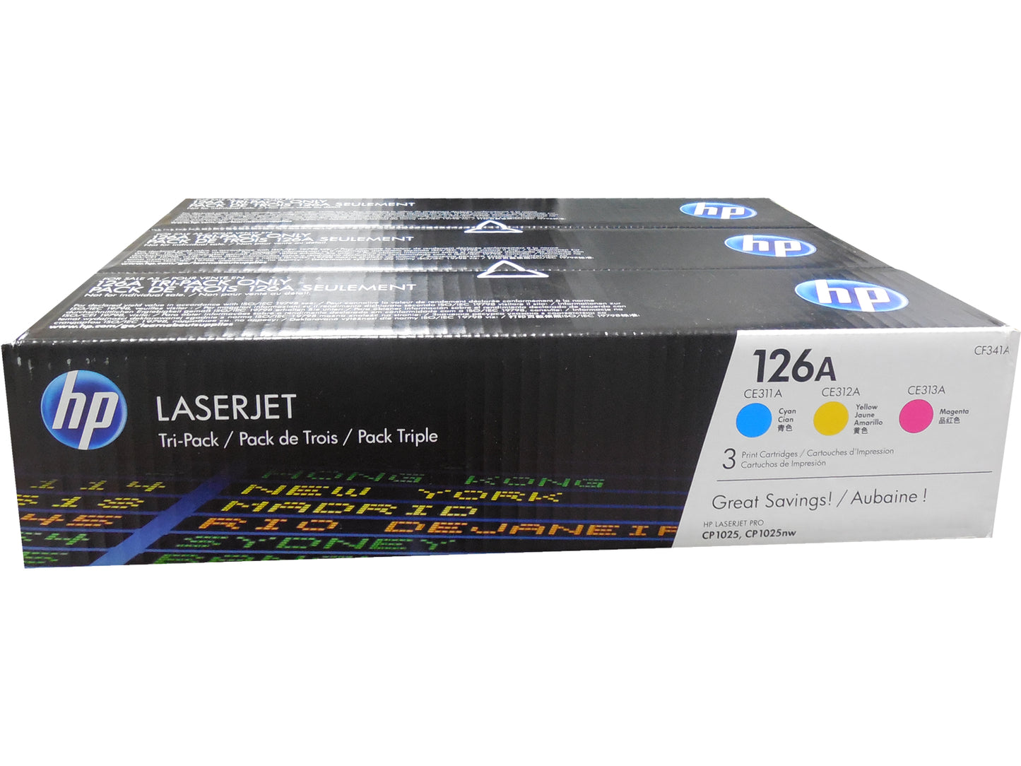 HP CF341A (126A) Toner 3 Pack