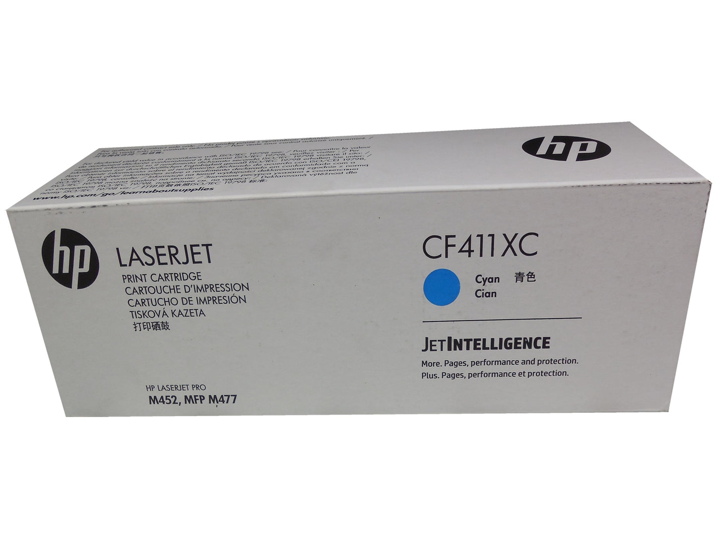 HP CF411XC (410X) High Yield Cyan Toner Cartridge