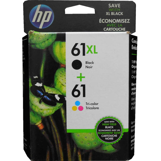 HP CZ138FN (61XL/61) 2-Pack Black and Color Combo