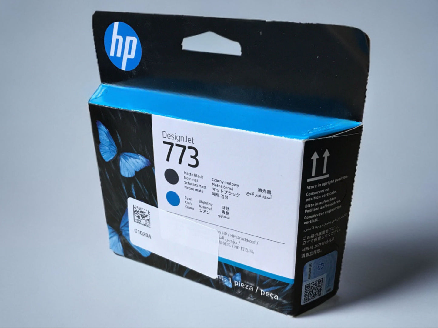 HP C1Q20A (773) Matte Black/Cyan Printhead