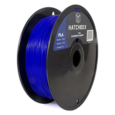 HATCHBOX 1.75mm Blue PLA 3D Printer Filament - 1kg Spool (2.2 lbs) - Dimensional Accuracy +/- 0.05mm