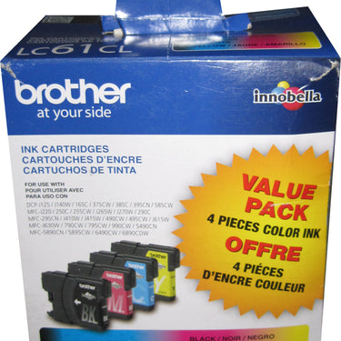 BROTHER LC-61CL 4-Pack Color & Black LC61CL