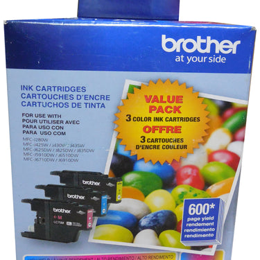 BROTHER LC-75CL XL Color High Yield Ink 3-pack CMY 600p ea.