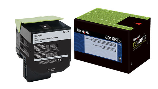 LEXMARK 80C1XK0 Black Extra High Yield Toner 8k