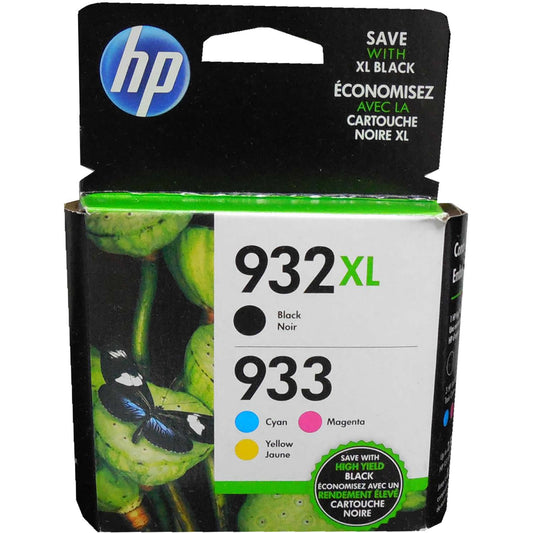 HP N9H62FN (932XL/933) Black XL and Tri Color Standard Yield Ink Cartridges