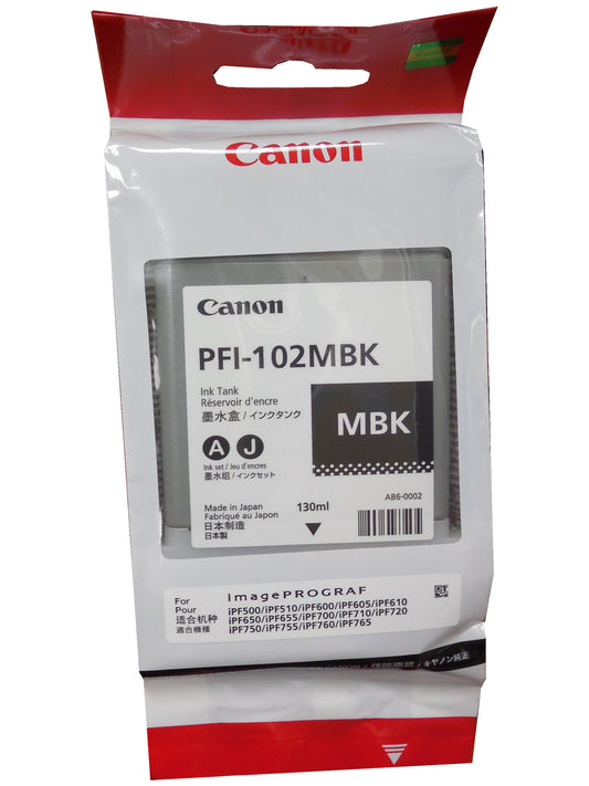 CANON PFI-102MBK (0894B001AA) Matte Black Ink Tank 130ml