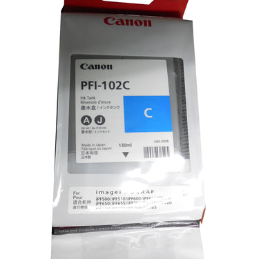 CANON PFI-102C (0896B001AA) Cyan Ink Tank 130ml