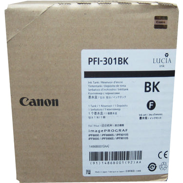 CANON PFI-301BK (1486B001AA) (PFI-302BK) Black Ink