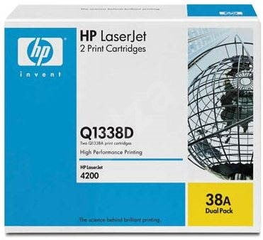 HP Q1338D (38A) Dual Pack Black Toner