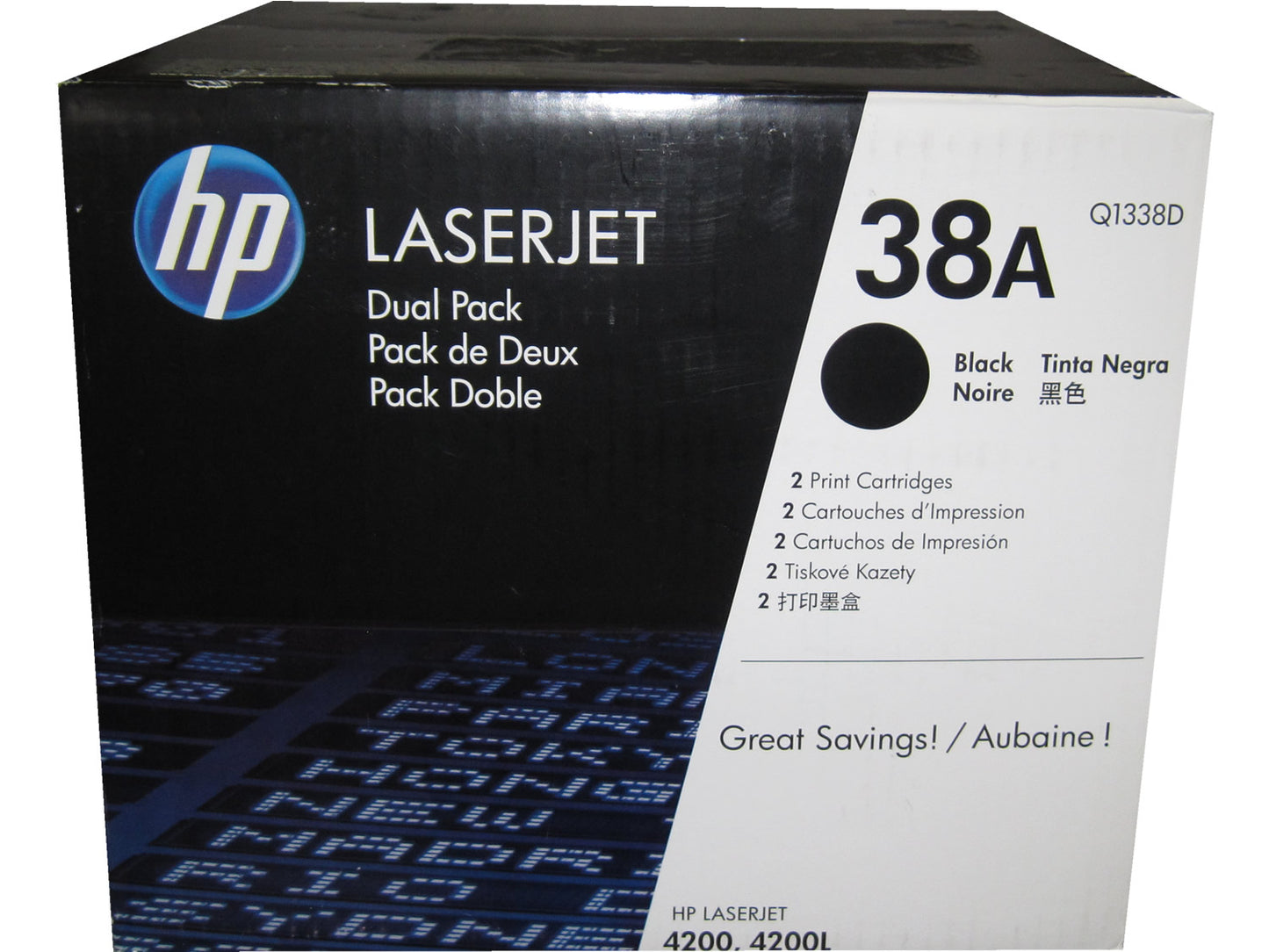 HP Q1338D (38A) Dual Pack Black Toner