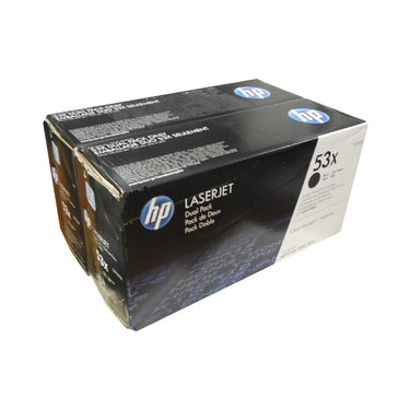HP Q7553XD (53X) Black High Capacity Toner Dual Pack