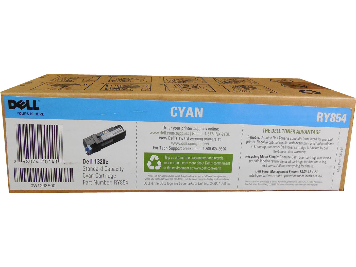 DELL RY854 (TP113) Cyan Toner