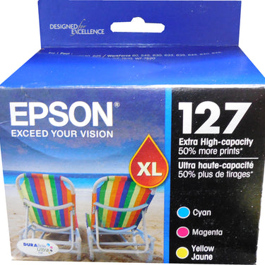 EPSON T127520 (127) Multi-Pack Extra High Yield Ink 3-Color CMY