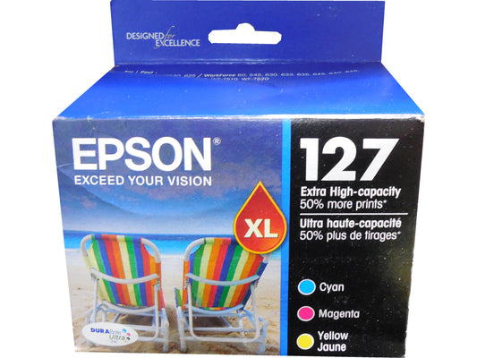 EPSON T127520 (127) Multi-Pack Extra High Yield Ink 3-Color CMY