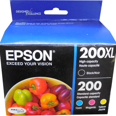 EPSON T200XL-BCS Multi-Pack Black XL Standard Colors