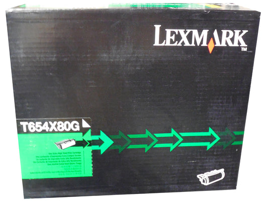 LEXMARK T654X80G Black Extra High Yield Toner 36k