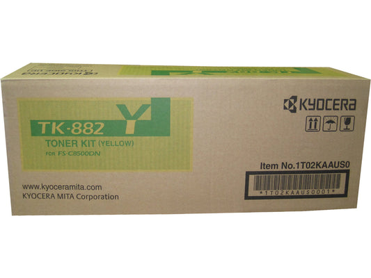 KYOCERA TK-882Y Yellow Toner 18k