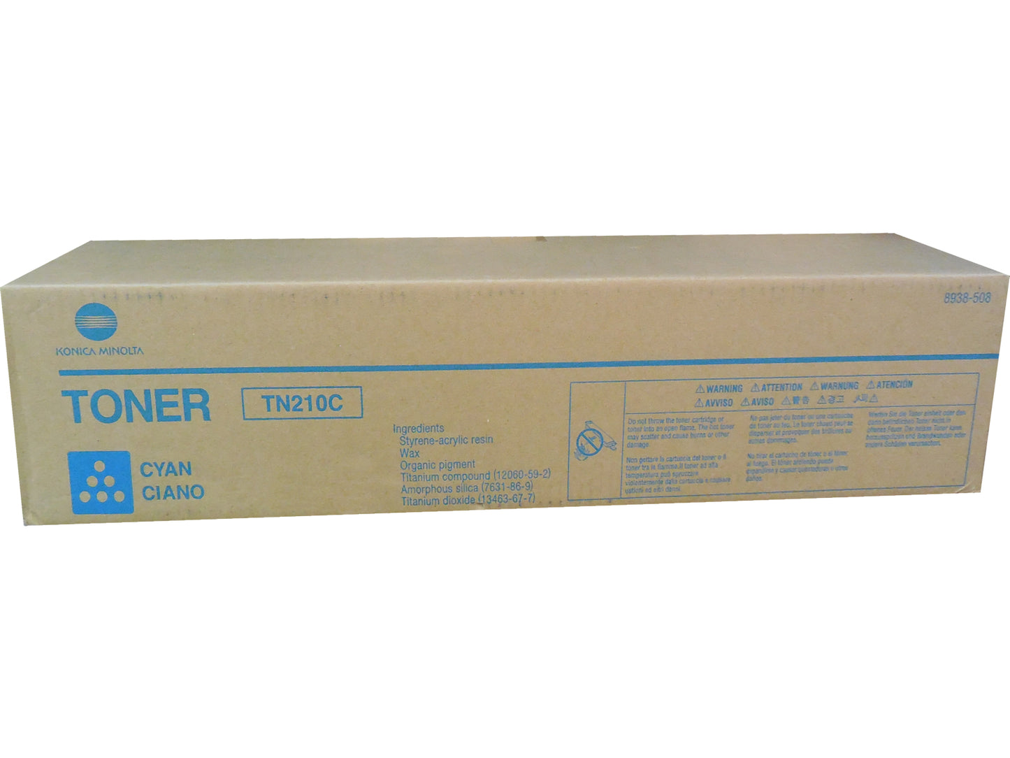 KONICA MINOLTA TN-210C (8938-508) Cyan Toner 12k