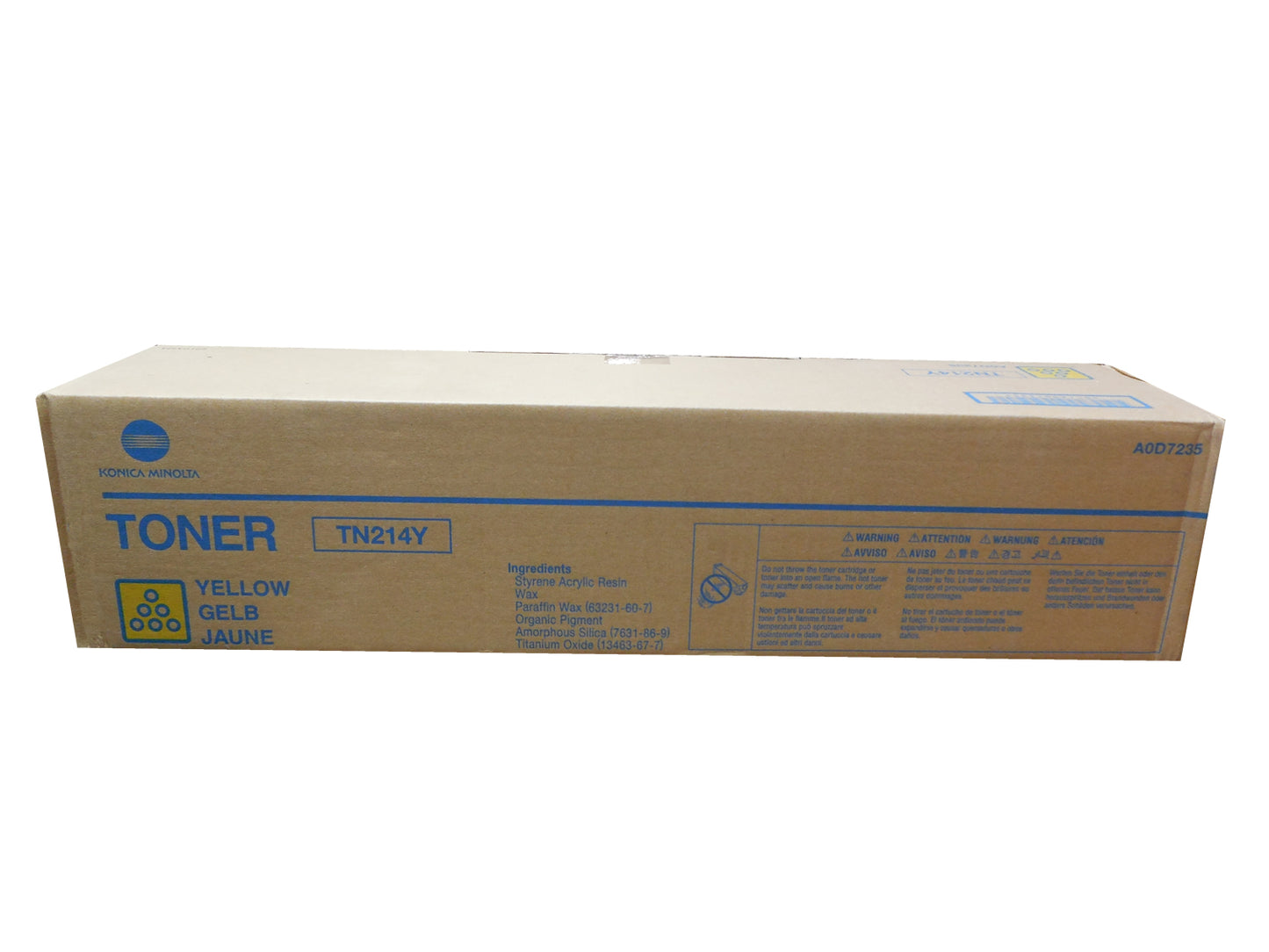 KONICA MINOLTA TN-214Y (A07235) Yellow Toner 18.5k