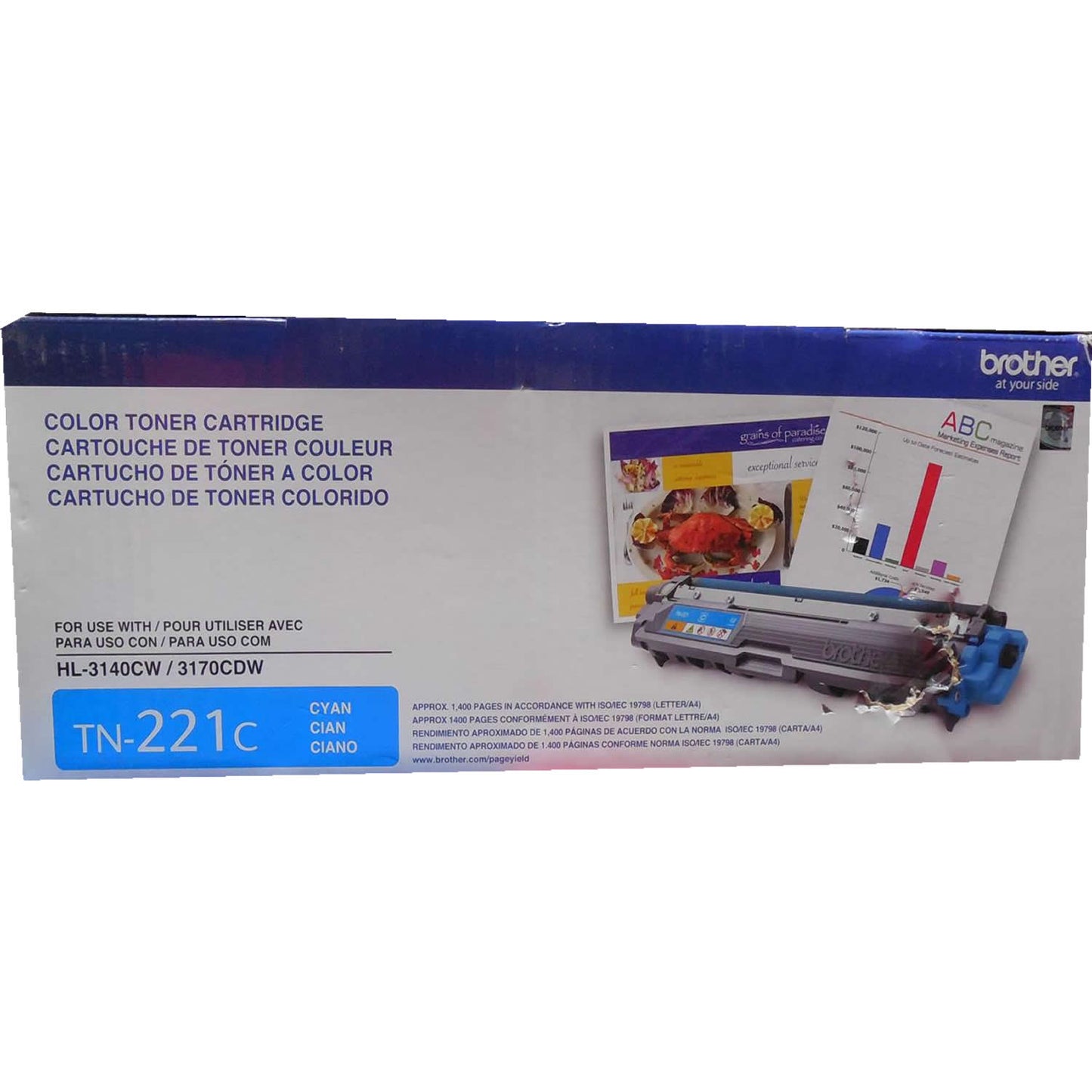 BROTHER TN-221C Cyan Toner 1.4k