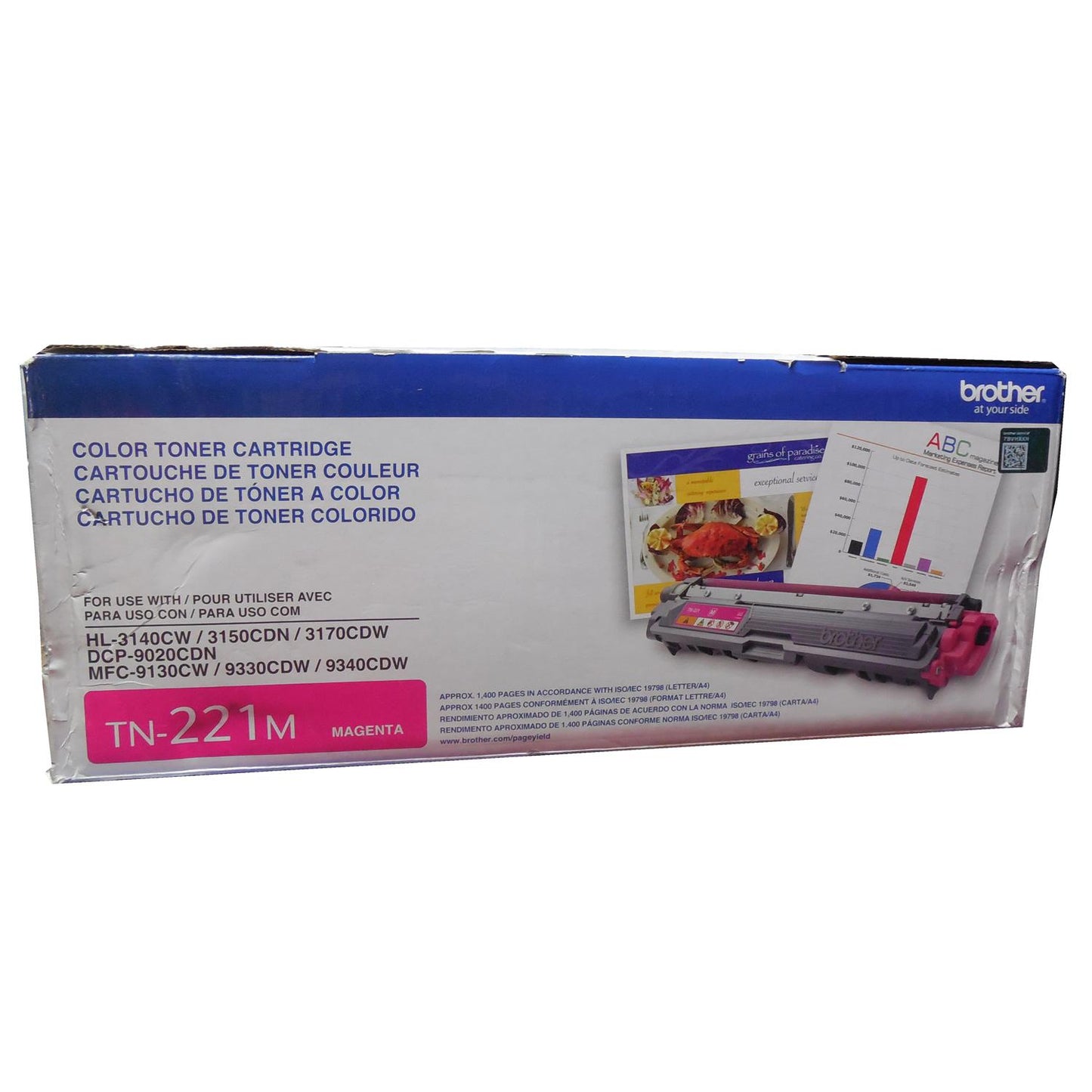 BROTHER TN-221M Magenta Toner 1.4k