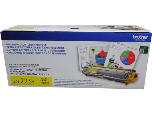 BROTHER TN-225Y Yellow High Yield Toner 2.5k