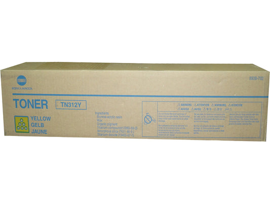 KONICA MINOLTA TN-312Y (8938-702) Yellow Toner 12k