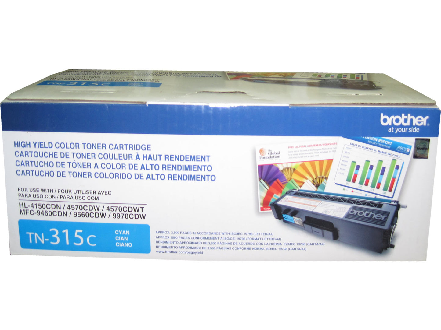 BROTHER TN-315C Cyan High Yield Toner 3.5k