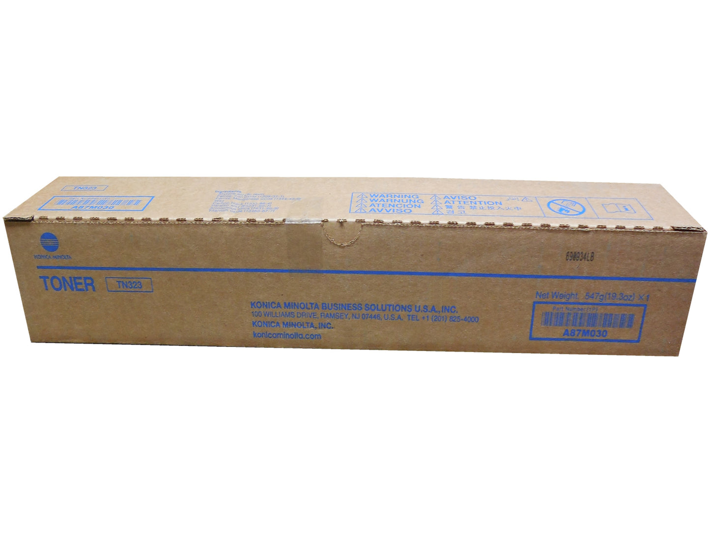 KONICA MINOLTA TN-323 (A87M030) Black Toner Cartridge