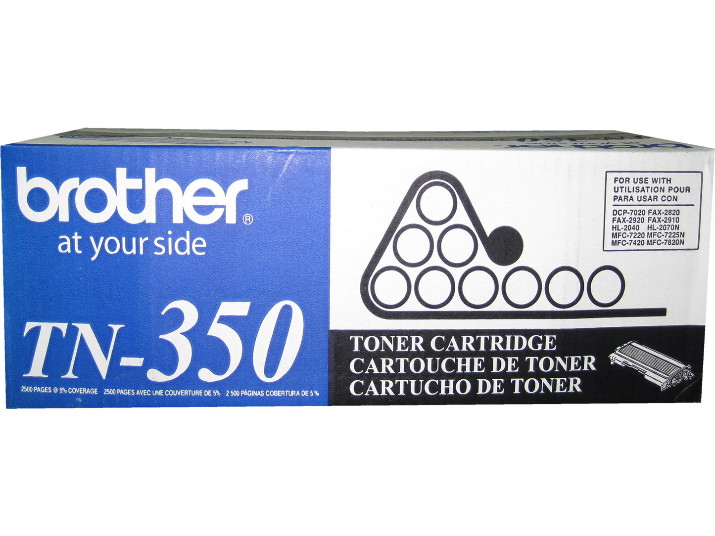 BROTHER TN-350 Black High Yield Toner 2.5k