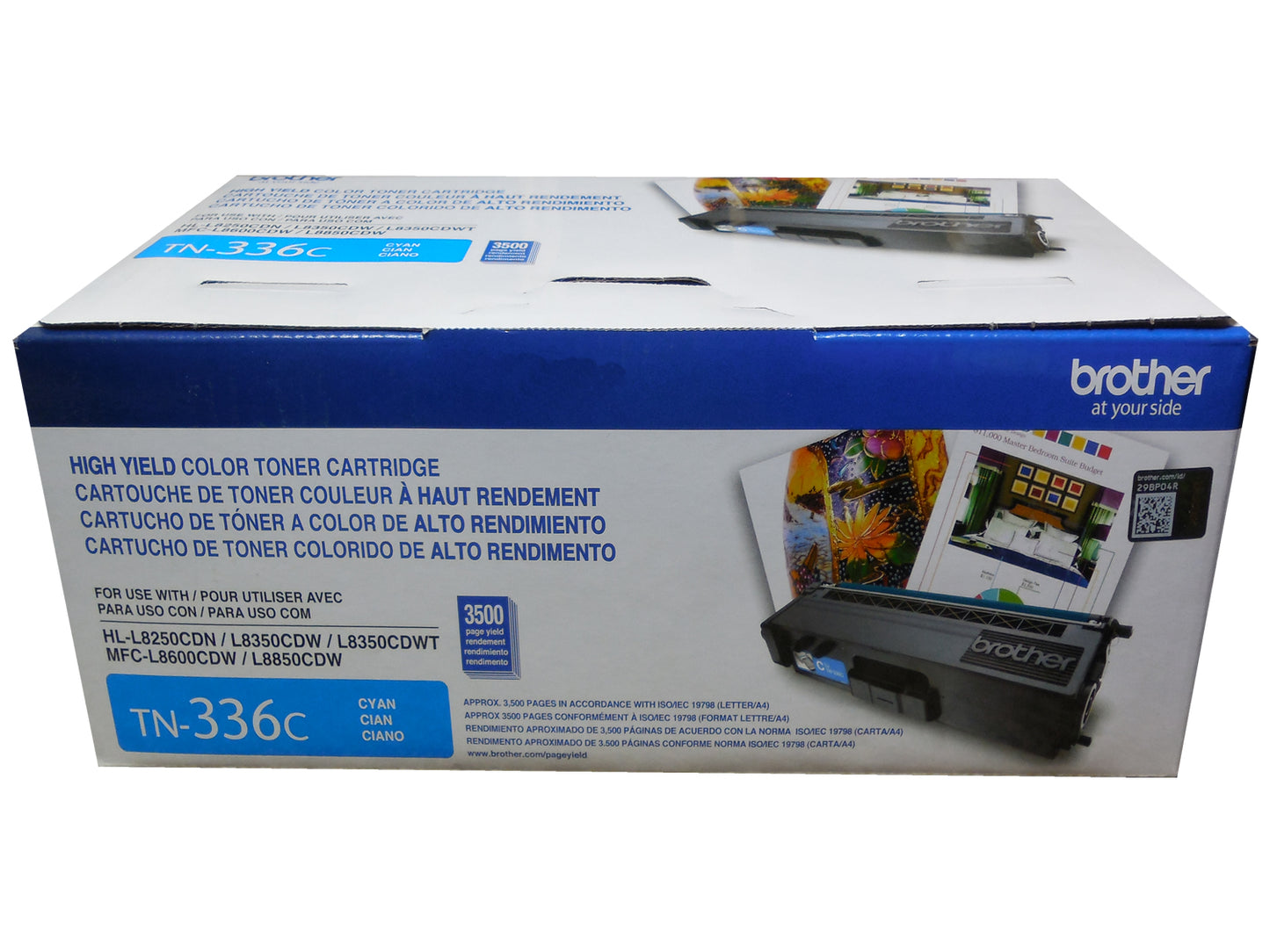 BROTHER TN-336C Cyan High Yield Toner Cartridge