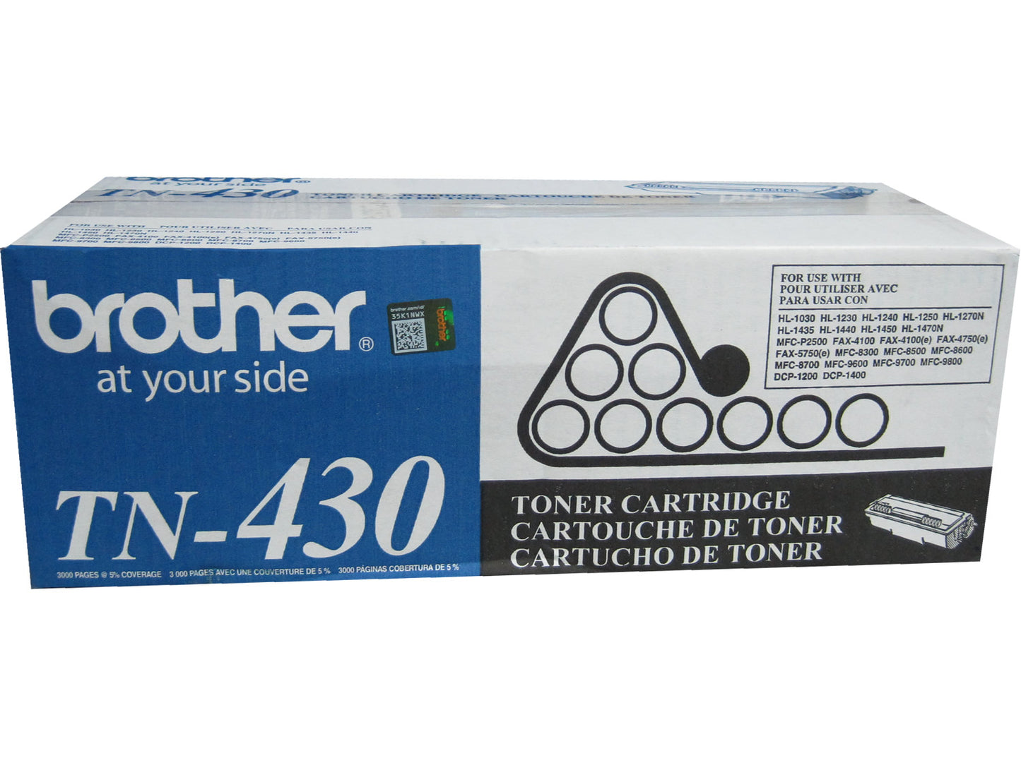 BROTHER TN-430 Black Toner Cartridge 3k