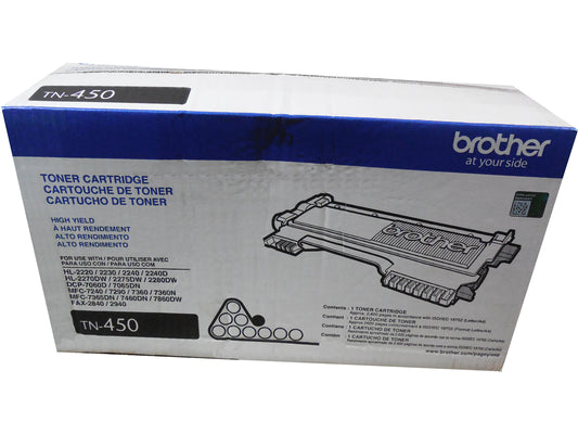 BROTHER TN-450 Black High Yield Toner 2.6k