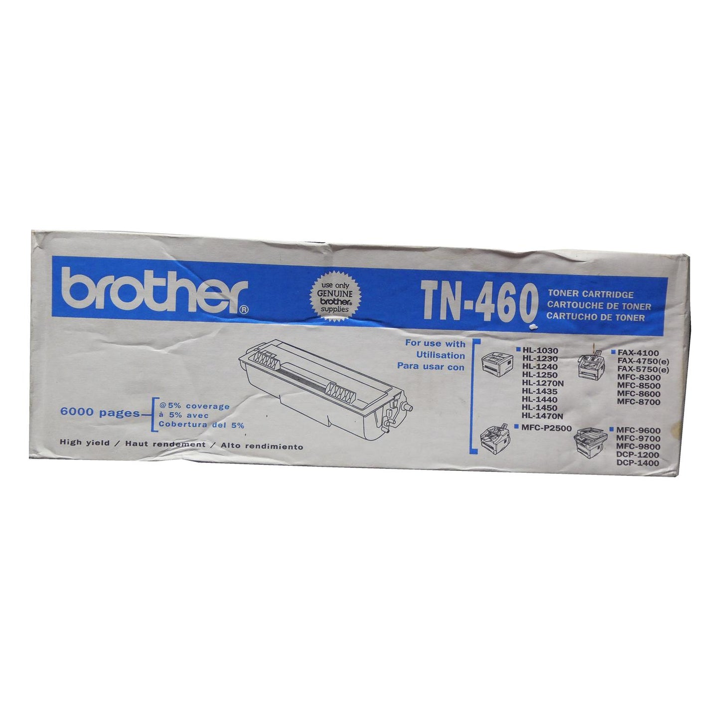 BROTHER TN-460 Black High Yield Toner 6k