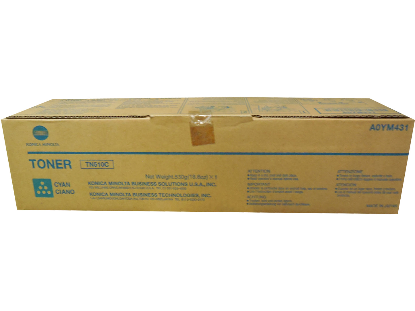 KONICA MINOLTA TN-510C (A0YM430) (020Y) Cyan Toner 20k